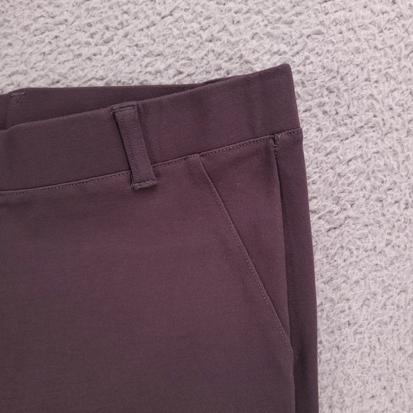QUINCE Pants Size SMALL Gray Ponte Straight Leg Mid Rise w/ 26" Inseam - Picture 3 of 11